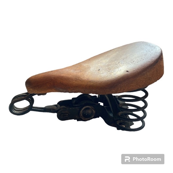 Vintage Wood Bike Seat - Picture 3 of 3